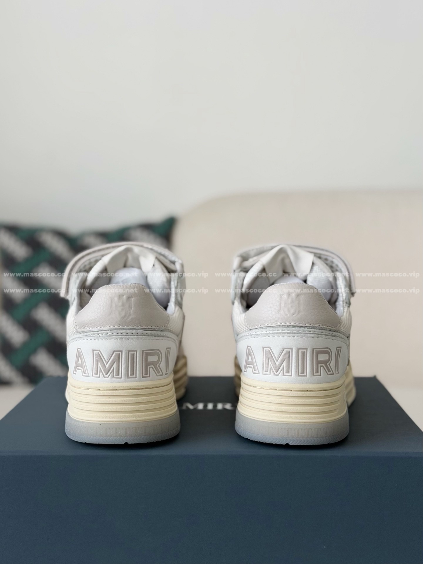 「#5316」Amiri Ma Skyline Leather Velcro Sneakers - 图片 3
