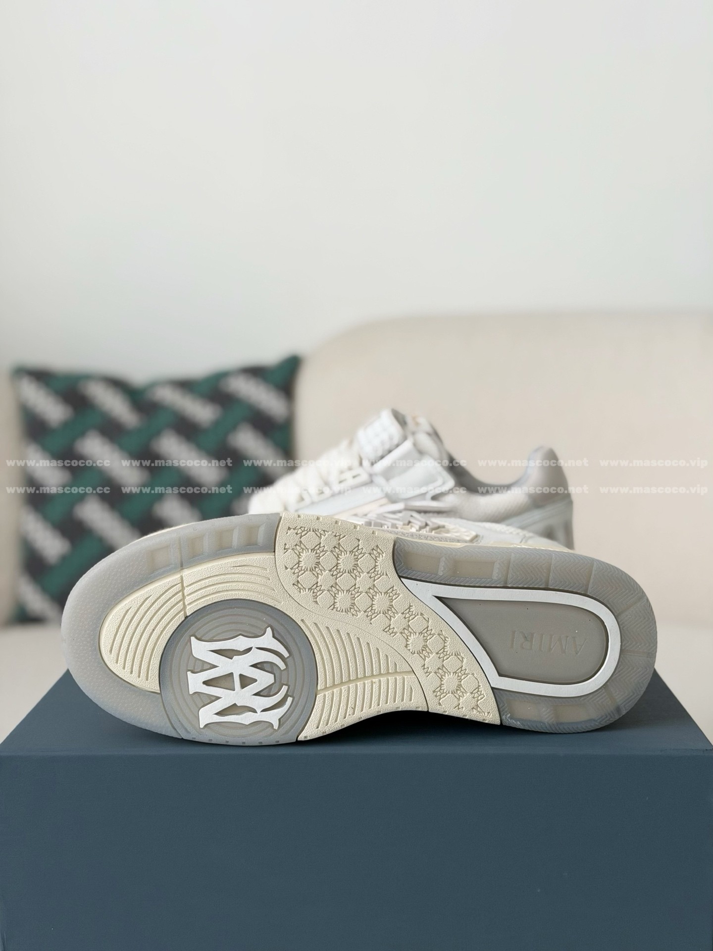 「#5316」Amiri Ma Skyline Leather Velcro Sneakers - 图片 5