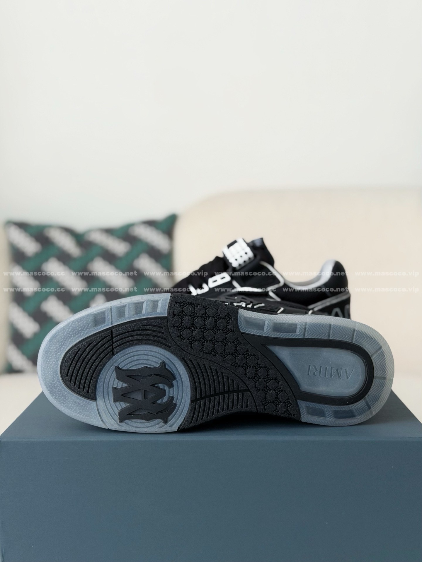 「#5317」Amiri Ma Skyline Leather Velcro Sneakers - 图片 5