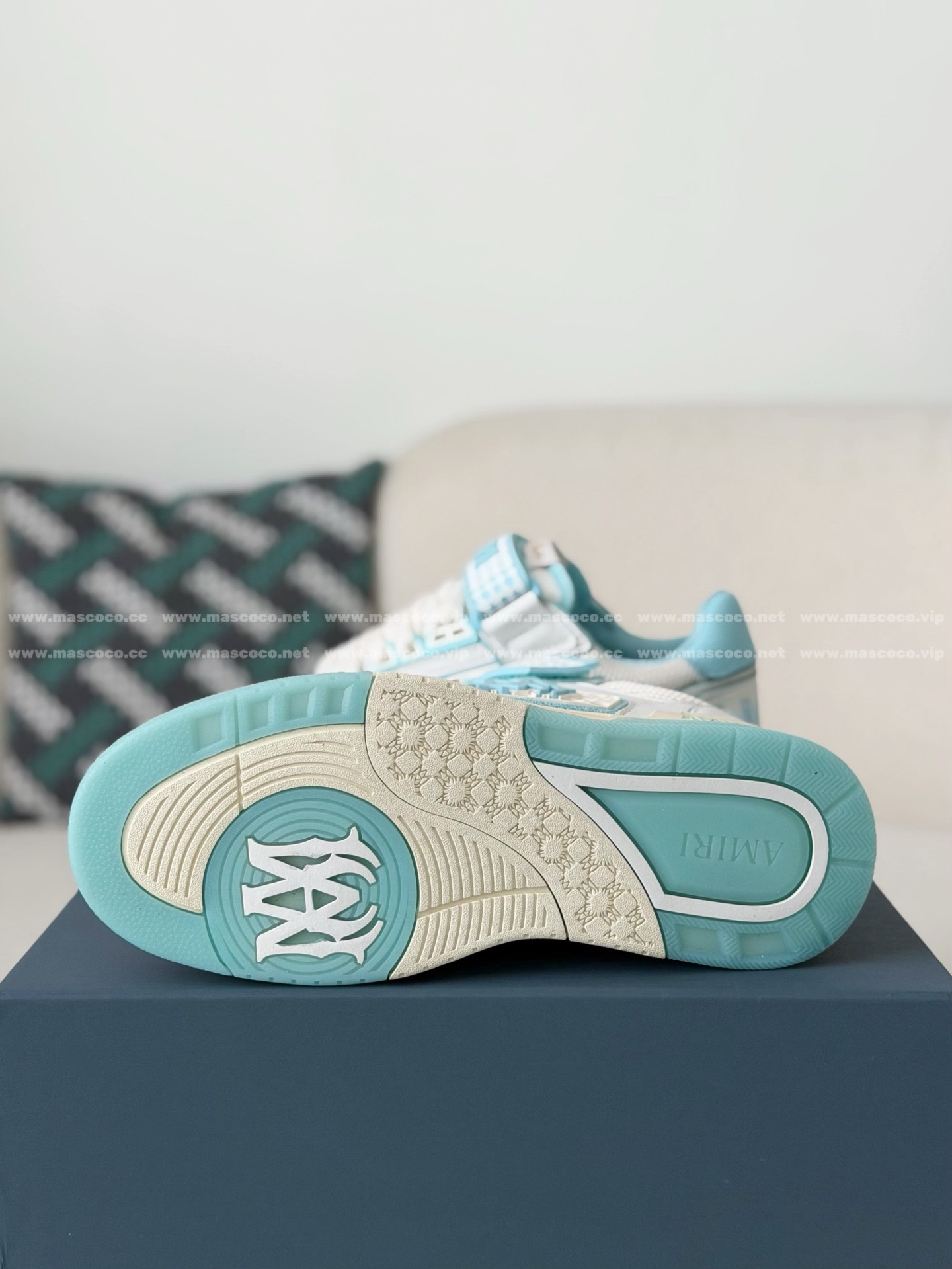 「#5318」Amiri Ma Skyline Leather Velcro Sneakers - 图片 5