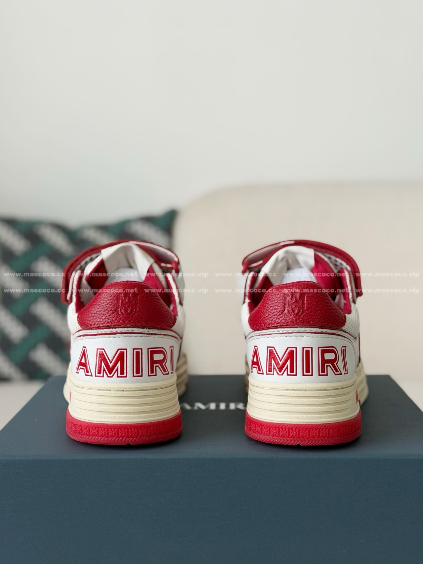 「#5320」Amiri Ma Skyline Leather Velcro Sneakers - 图片 3