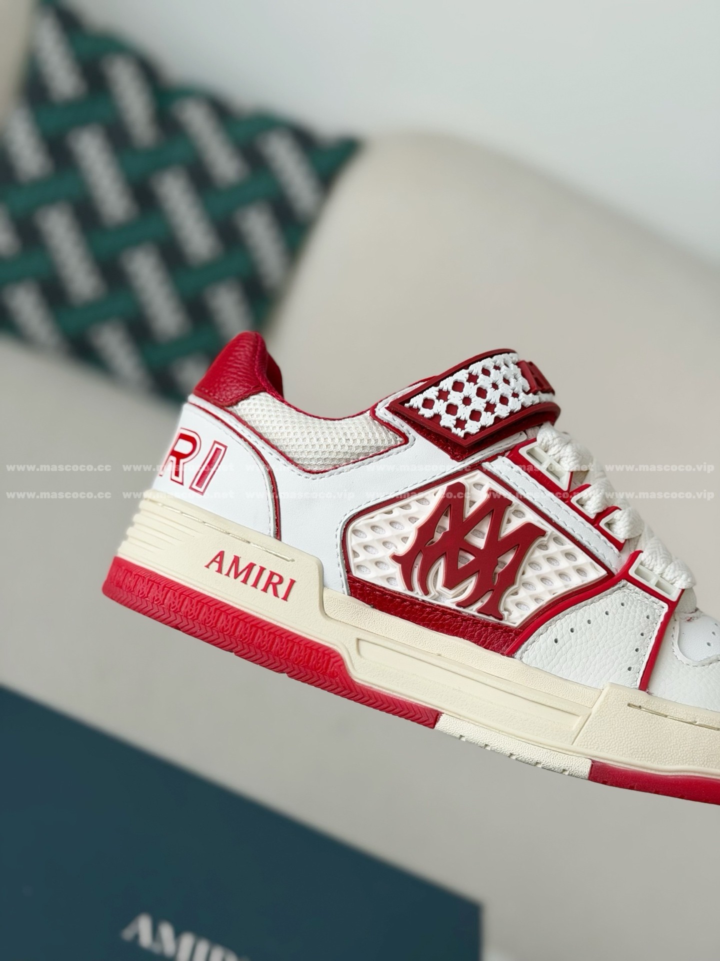 「#5320」Amiri Ma Skyline Leather Velcro Sneakers - 图片 6