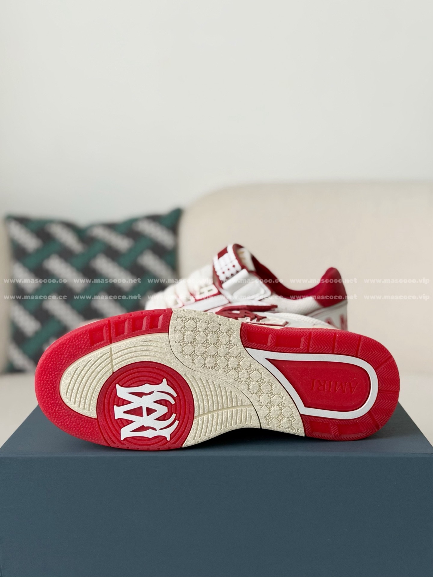 「#5320」Amiri Ma Skyline Leather Velcro Sneakers - 图片 5