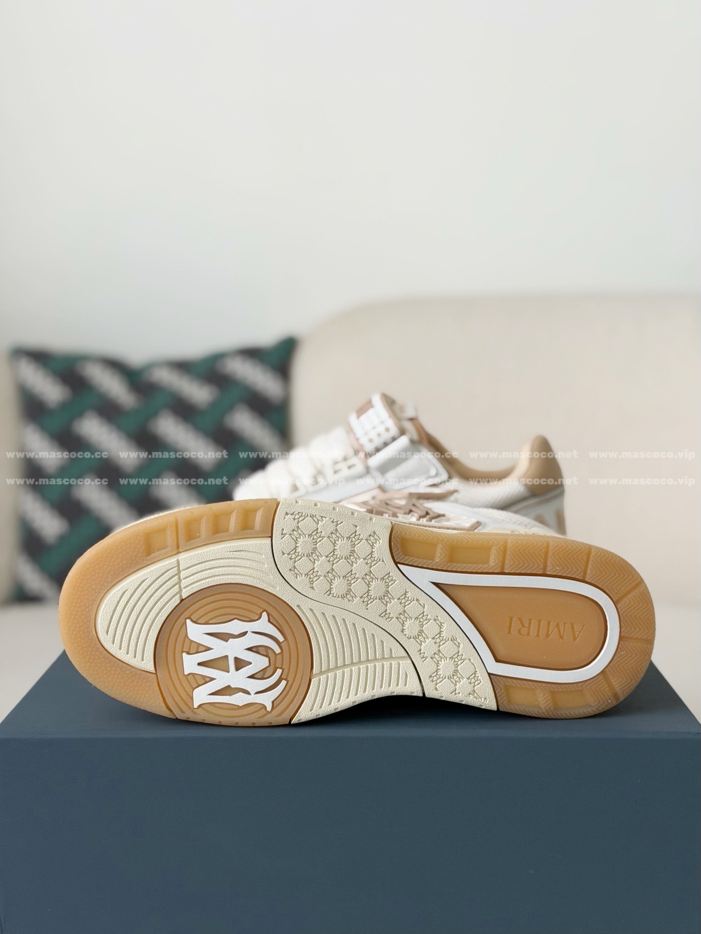 「#5321」Amiri Ma Skyline Leather Velcro Sneakers - 图片 5