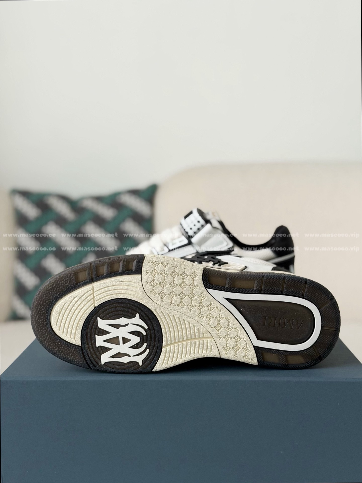 「#5322」Amiri Ma Skyline Leather Velcro Sneakers - 图片 5