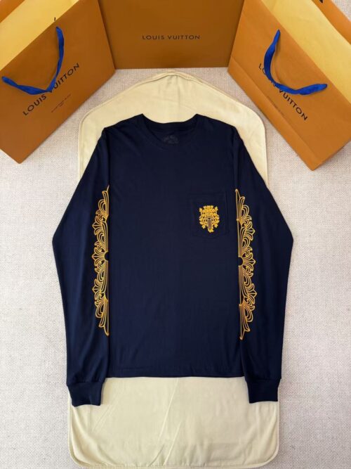 「#5324」Chrome Hearts Sword Print Cross Long Sleeve