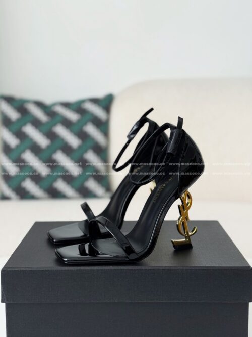 「#5514」YSL Patent Leather Buckle High Heels