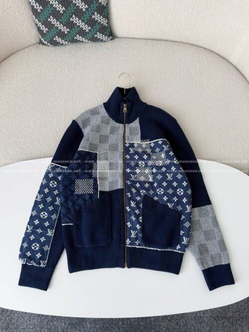 「#5425」Louis Vuitton x Nigo FW25 Patchwork Turtleneck Knitwear