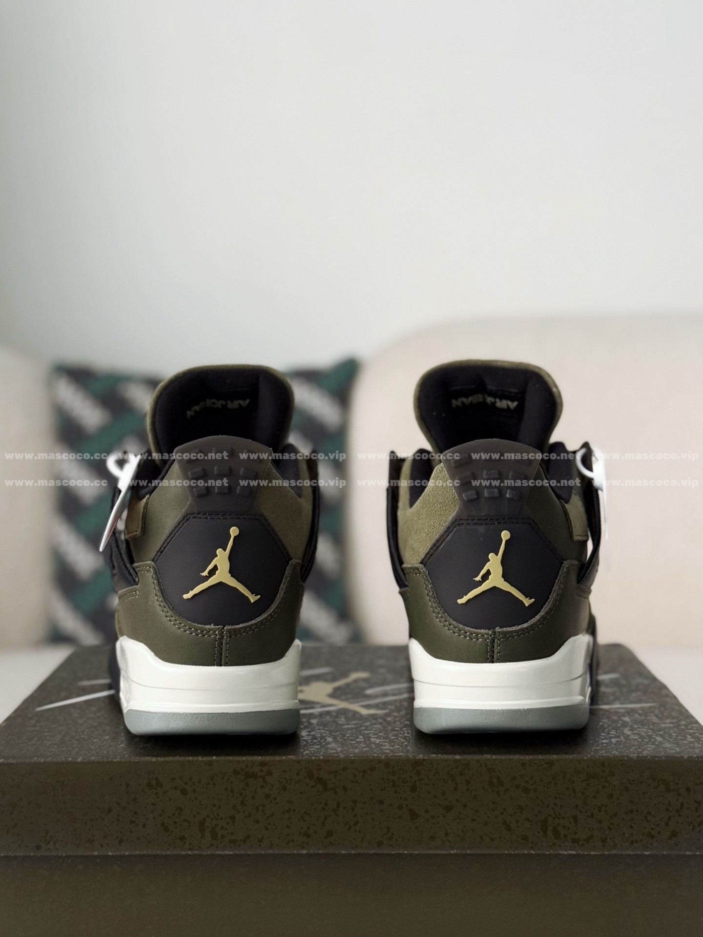「#5539」Jordan Air Jordan 4 Craft “Olive” Basketball Shoes - 图片 3