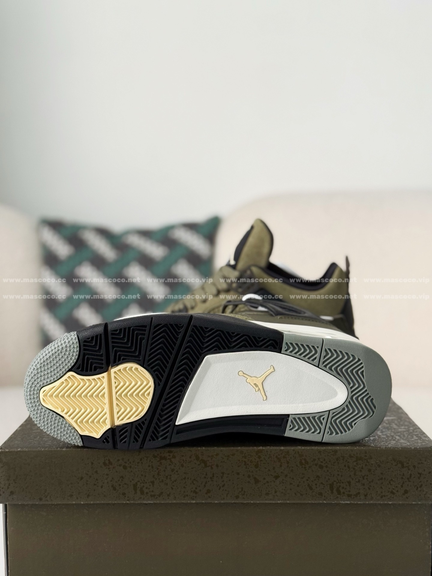 「#5539」Jordan Air Jordan 4 Craft “Olive” Basketball Shoes - 图片 5