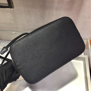Prada - Nylon and Saffiano - Nylon and Saffiano Leather Bucket Bag - Image 7