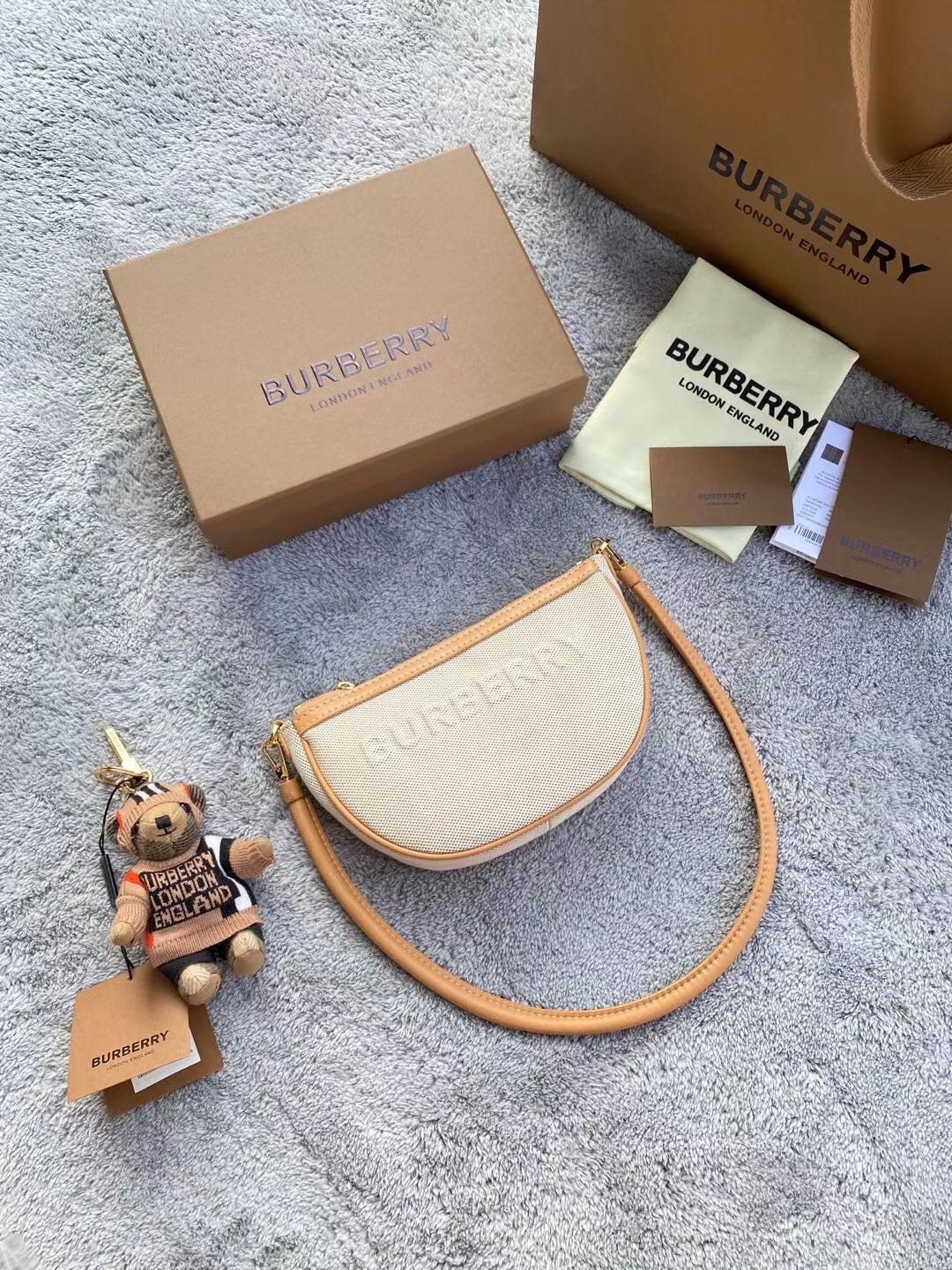 Burberry - Check - Check Leather Pouch - Image 2