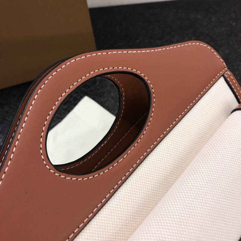 Burberry - Horseferry - Mini Horseferry Canvas and Leather Tote Bag - Image 6
