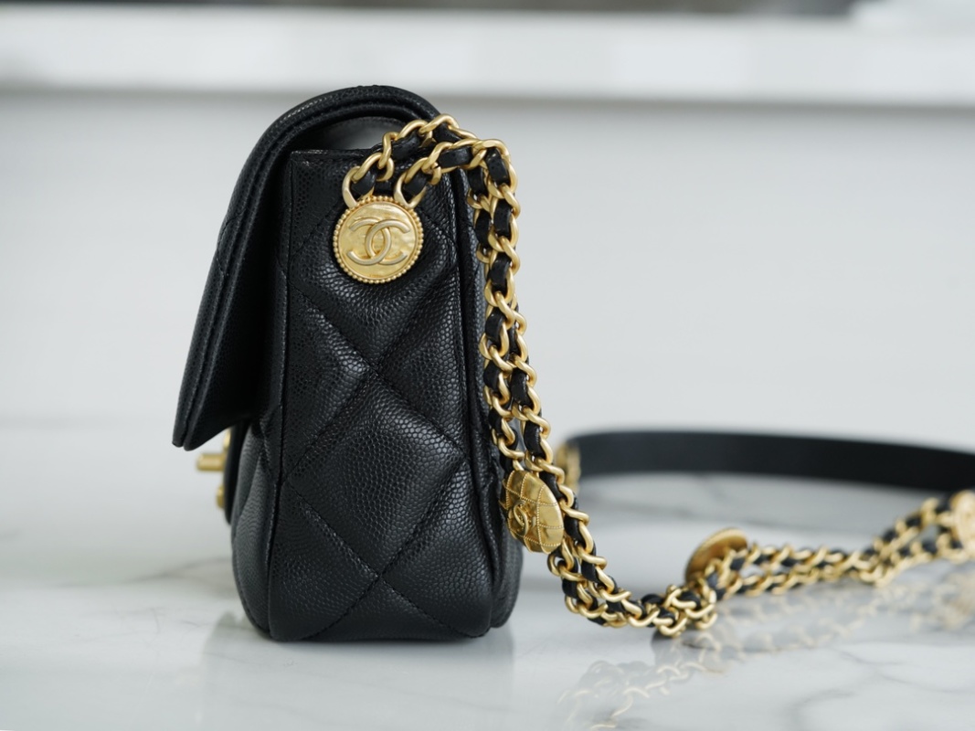 Chanel - CHANEL 22 - CHANEL 22 Leather Chain Flap Bag - Image 3