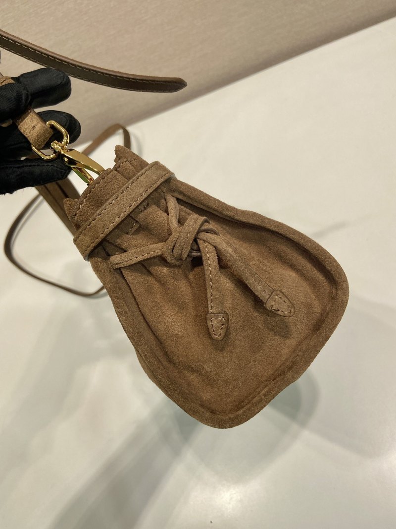 Prada - LuxSoft - Small LuxSoft Suede Crossbody Bag - Image 5