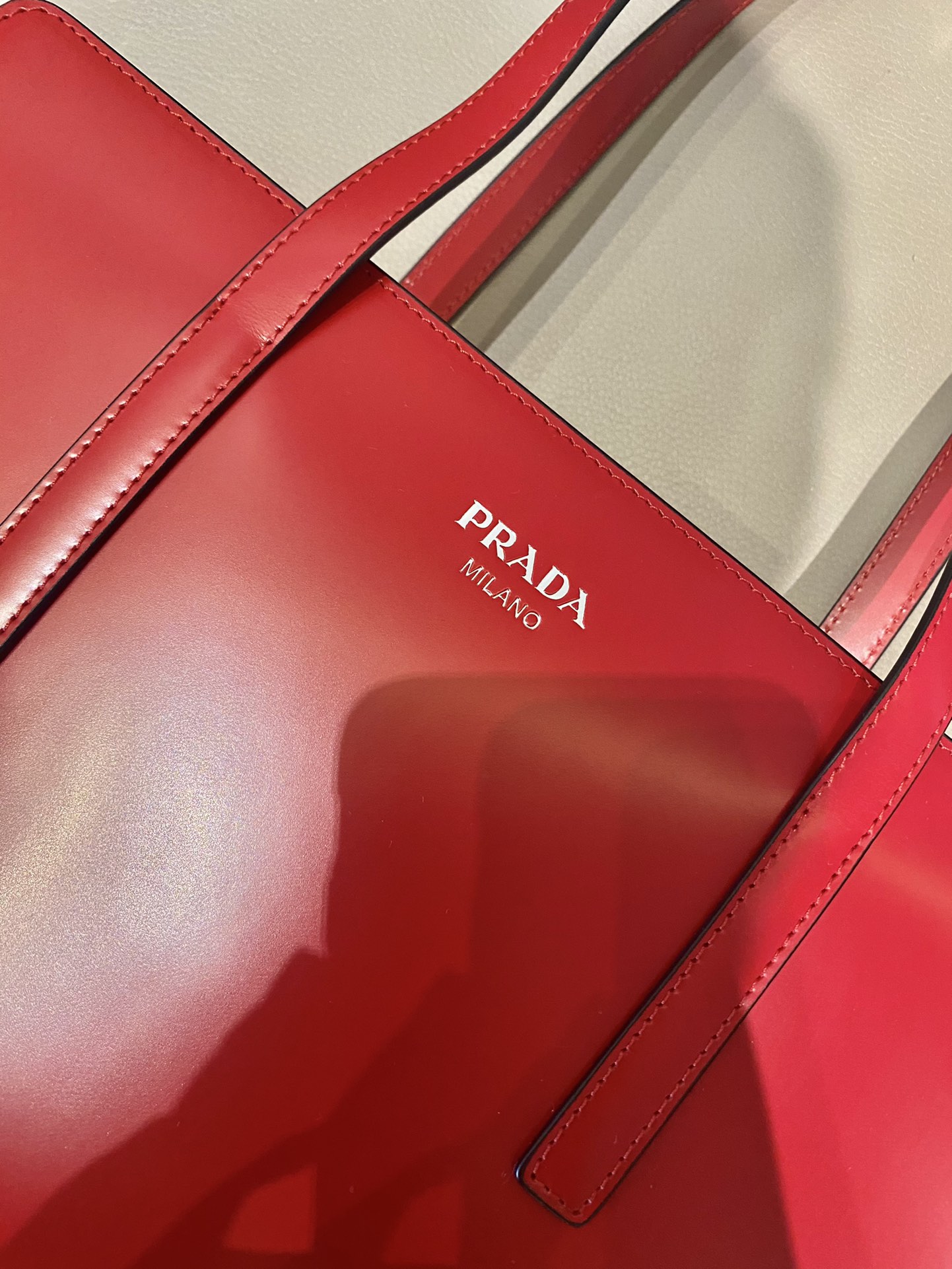Prada - Re-Edition 1995 - Re-Edition 1995 Brushed Leather Medium Handbag - Image 6