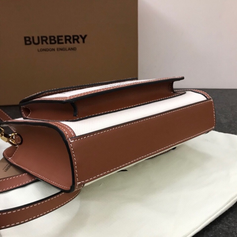 Burberry - Horseferry - Mini Horseferry Canvas and Leather Tote Bag - Image 4
