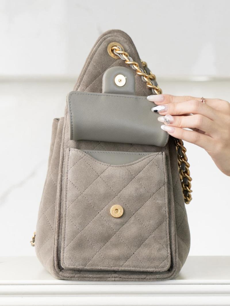 Chanel - Suede - Small Drawstring Bucket Bag - Image 6