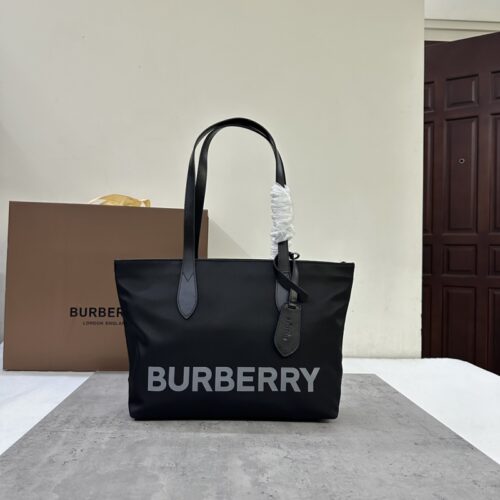 Burberry - Nylon - XL Top Handle Tote Bag