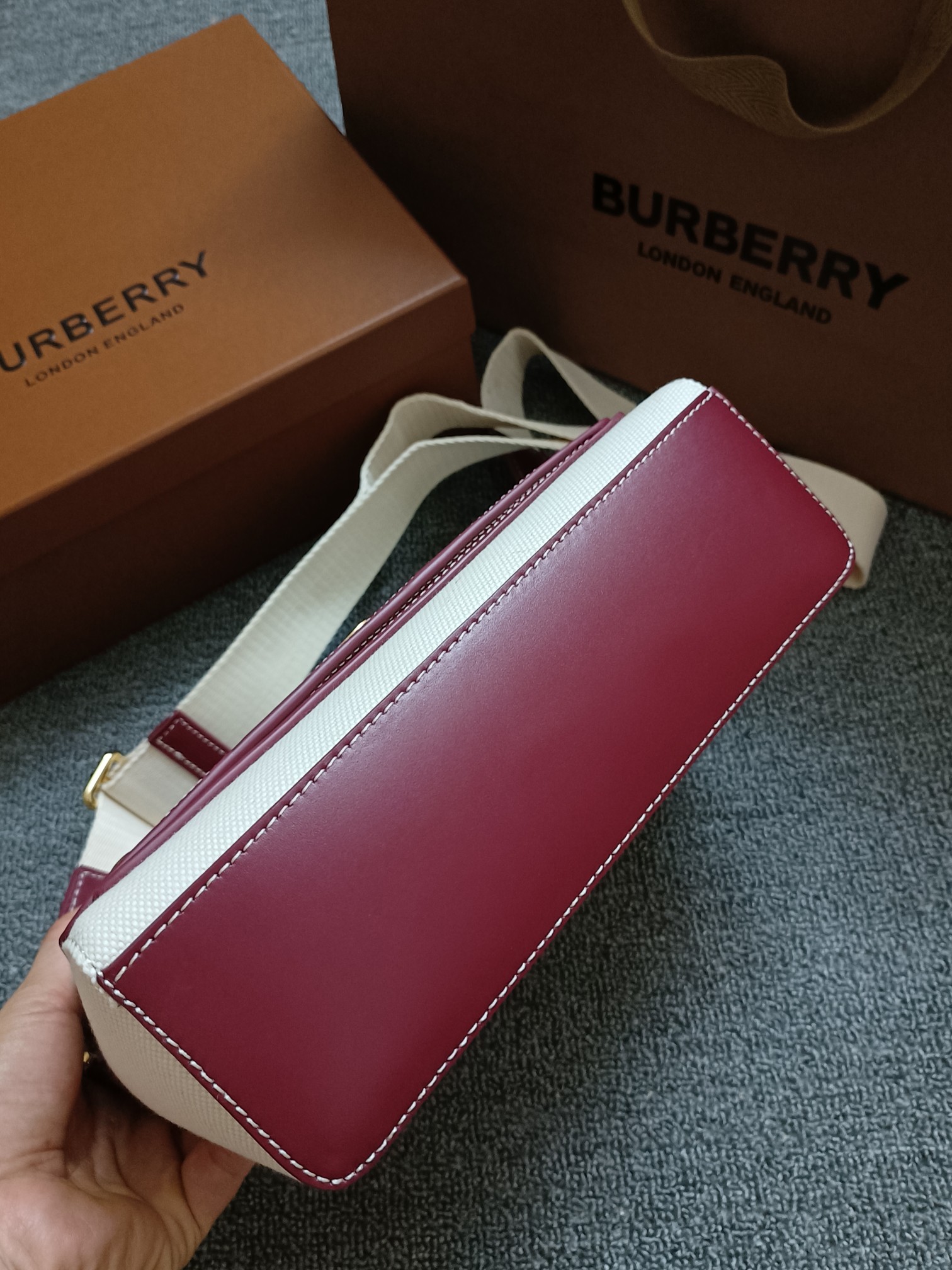 Burberry - Check - Check Leather Backpack - Image 6