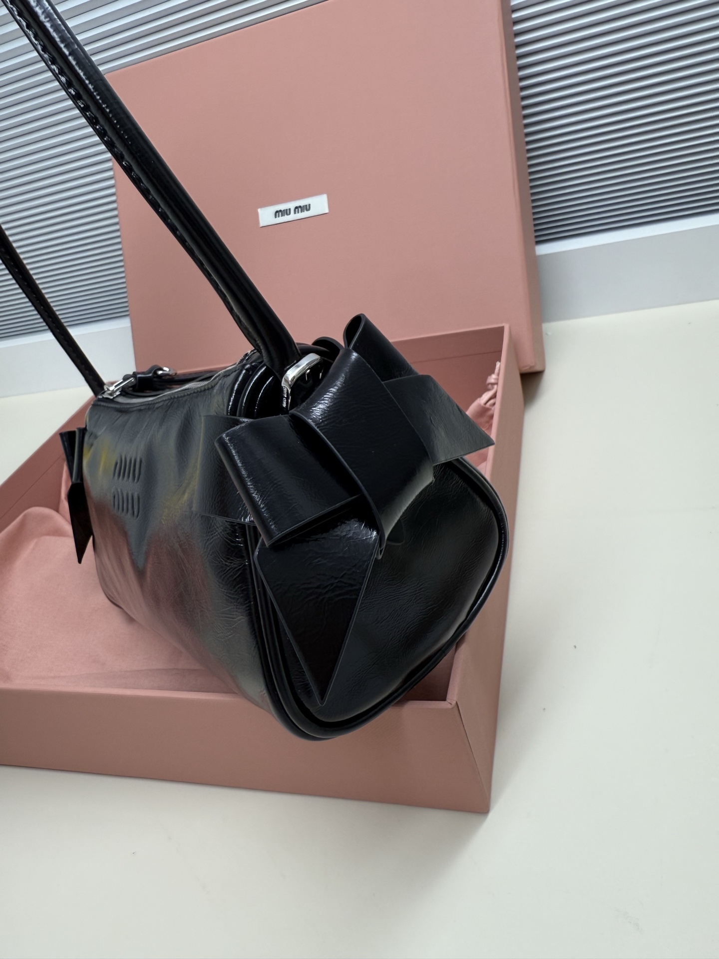 Miu Miu - Bow Leather Pouch - Image 3