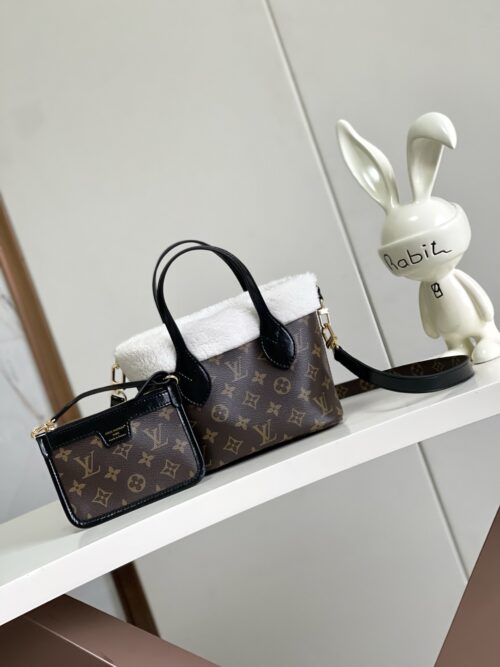 Louis Vuitton - Neverfull - Neverfull Bandoulière Inside Out BB Monogram Sheepskin