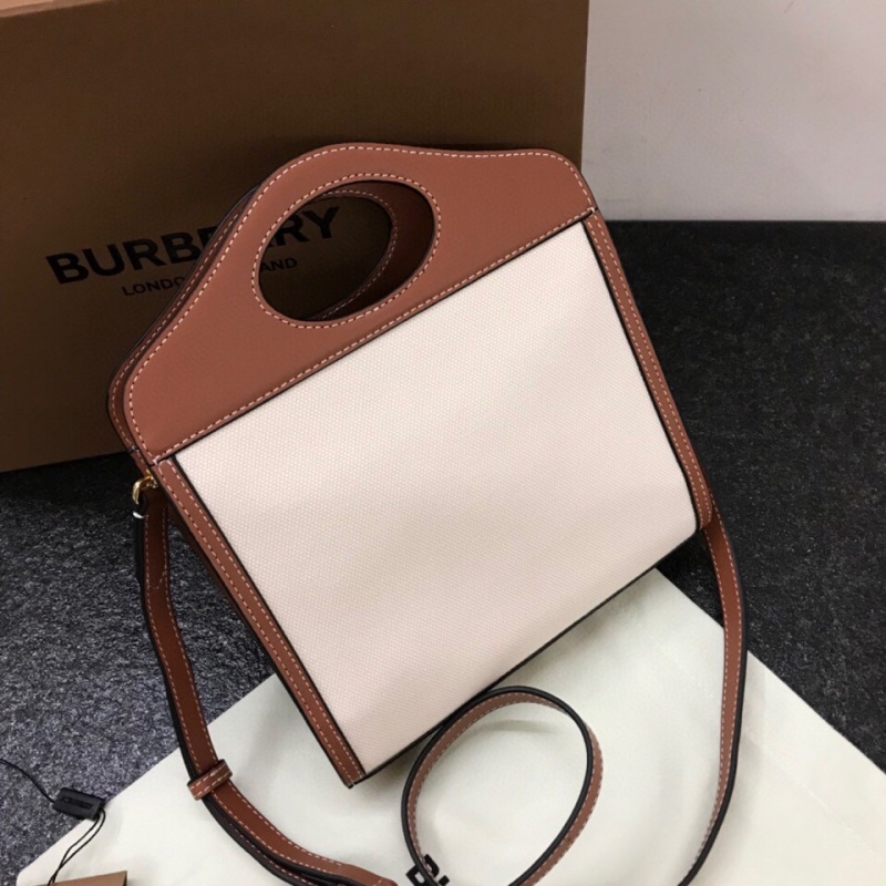 Burberry - Horseferry - Mini Horseferry Canvas and Leather Tote Bag - Image 5