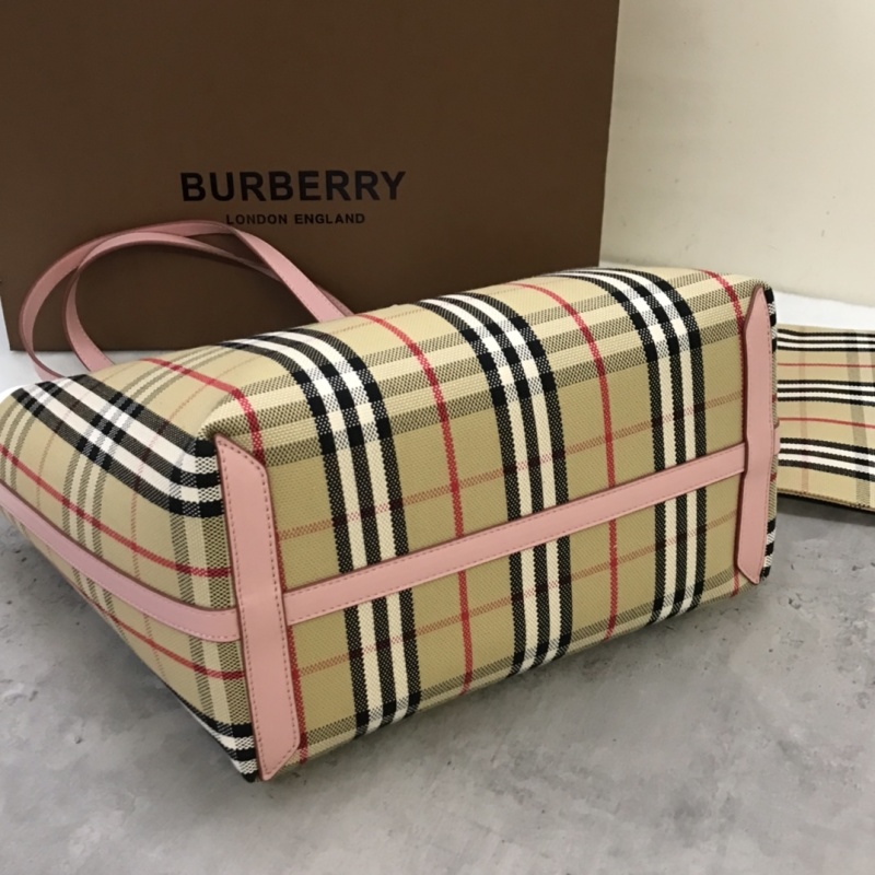 Burberry - Check - Check Canvas Tote Bag - Image 4