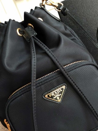 Prada - Duet - Nylon Prada Duet Bucket Shoulder Bag - Image 2