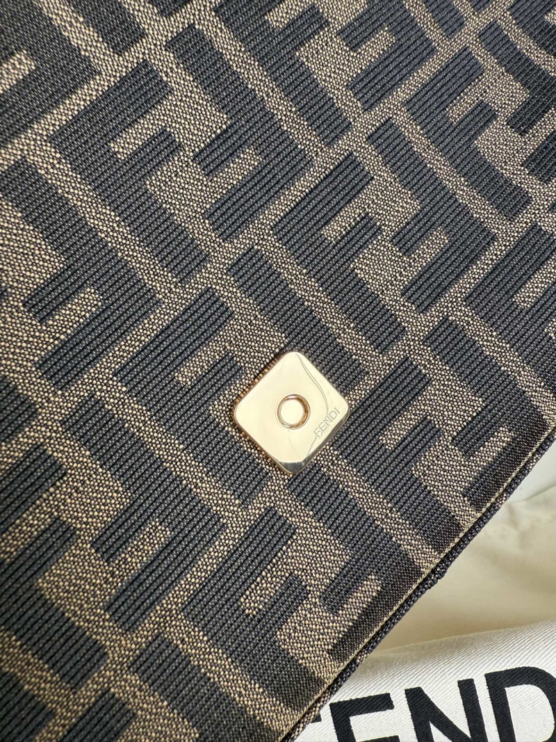 Fendi - Monogram - Monogram Leather Top Handle Shoulder Bag - Image 6