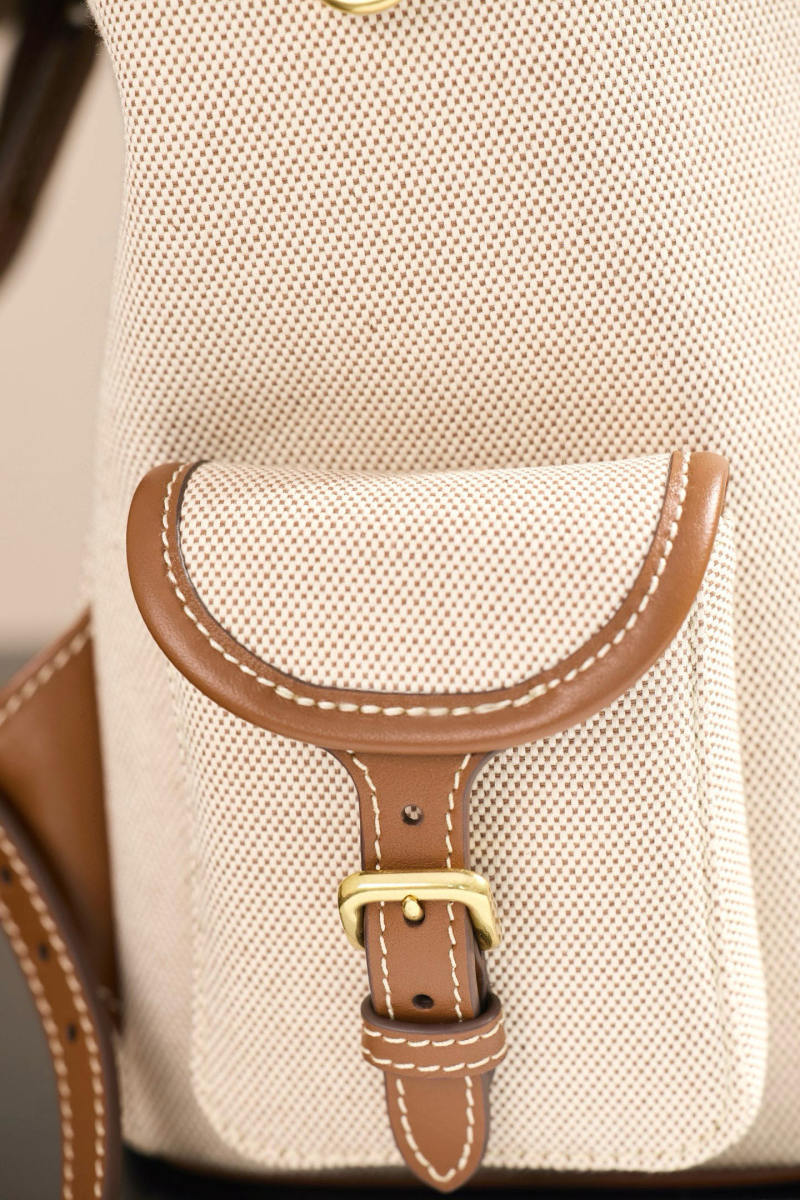 Miu Miu - Canvas and Leather Backpack Medium - Image 4