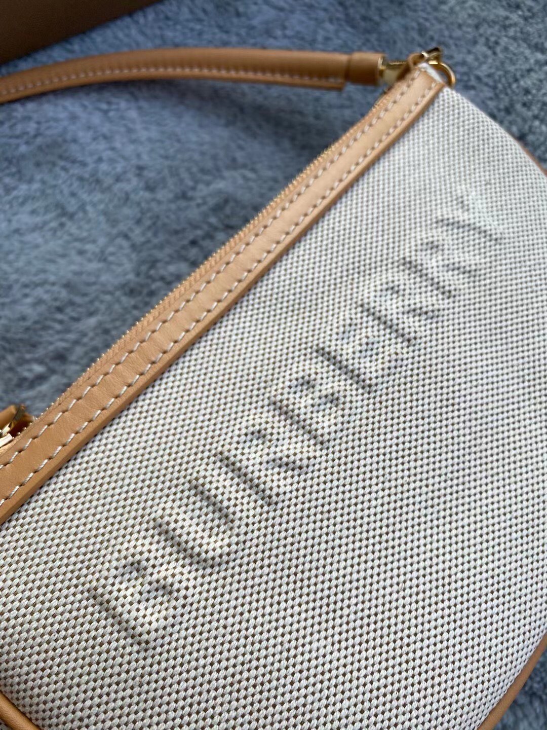 Burberry - Check - Check Leather Pouch - Image 3