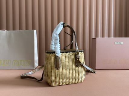 Miu Miu - Wicker - Basket Bag - Image 2
