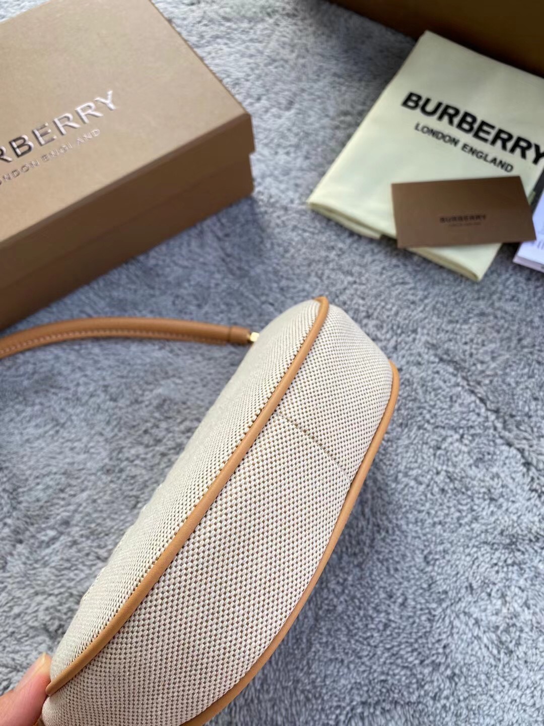 Burberry - Check - Check Leather Pouch - Image 4
