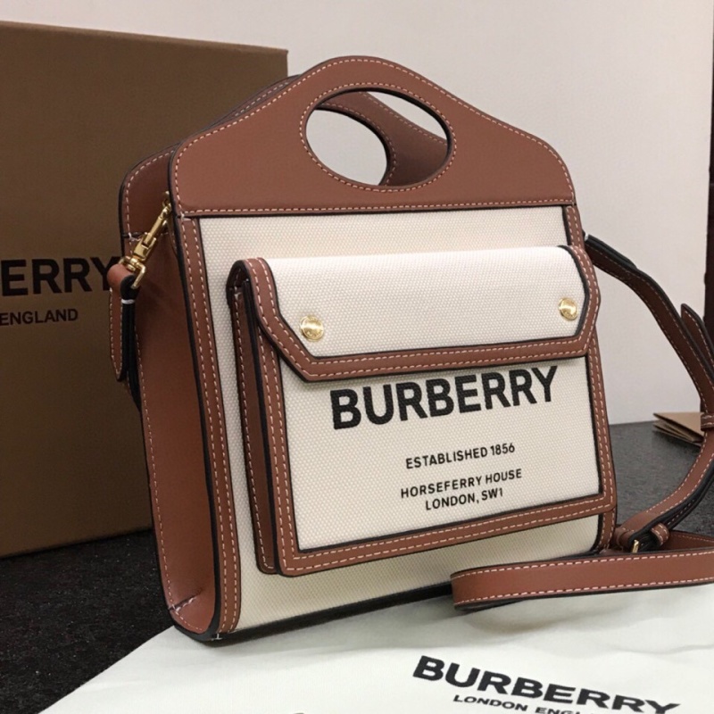 Burberry - Horseferry - Mini Horseferry Canvas and Leather Tote Bag - Image 2