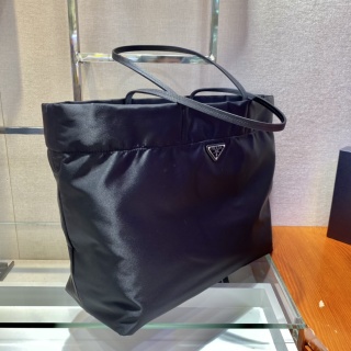 Prada - Re-Nylon - Re-Nylon and Saffiano Leather Tote Bag - Image 4
