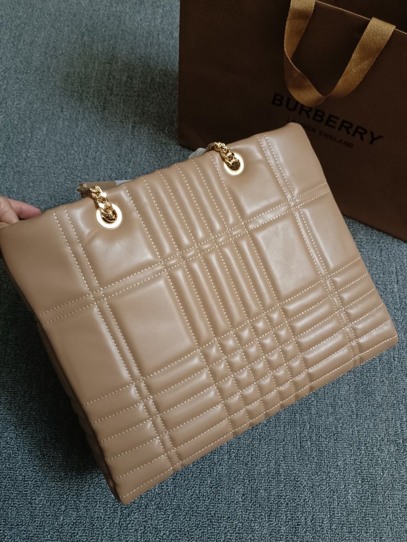 Burberry - Quilted - Quilted Leather Top Handle Chain Tote Bag - Image 2