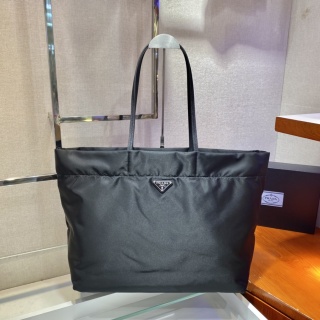 Prada - Re-Nylon - Re-Nylon and Saffiano Leather Tote Bag - Image 2