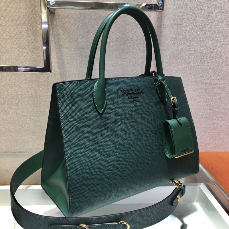 Prada - Monochrome - Medium Saffiano Leather Prada Monochrome Bag - Image 3