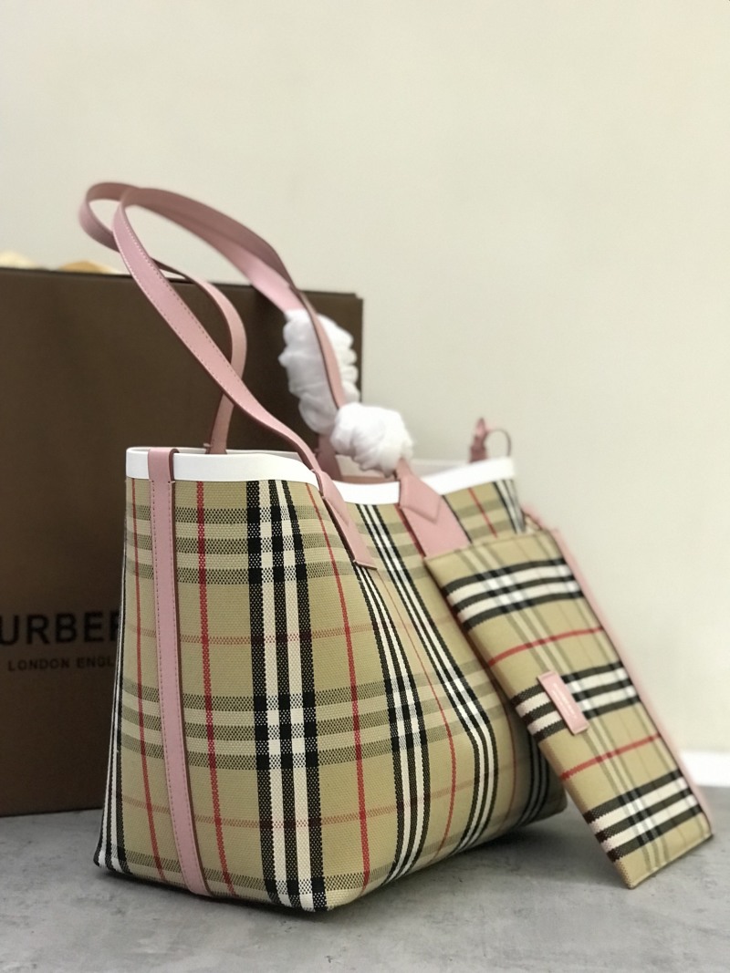 Burberry - Check - Check Canvas Tote Bag - Image 3