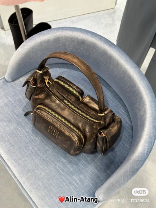 Miu Miu - Nappa Leather Hobo Bag