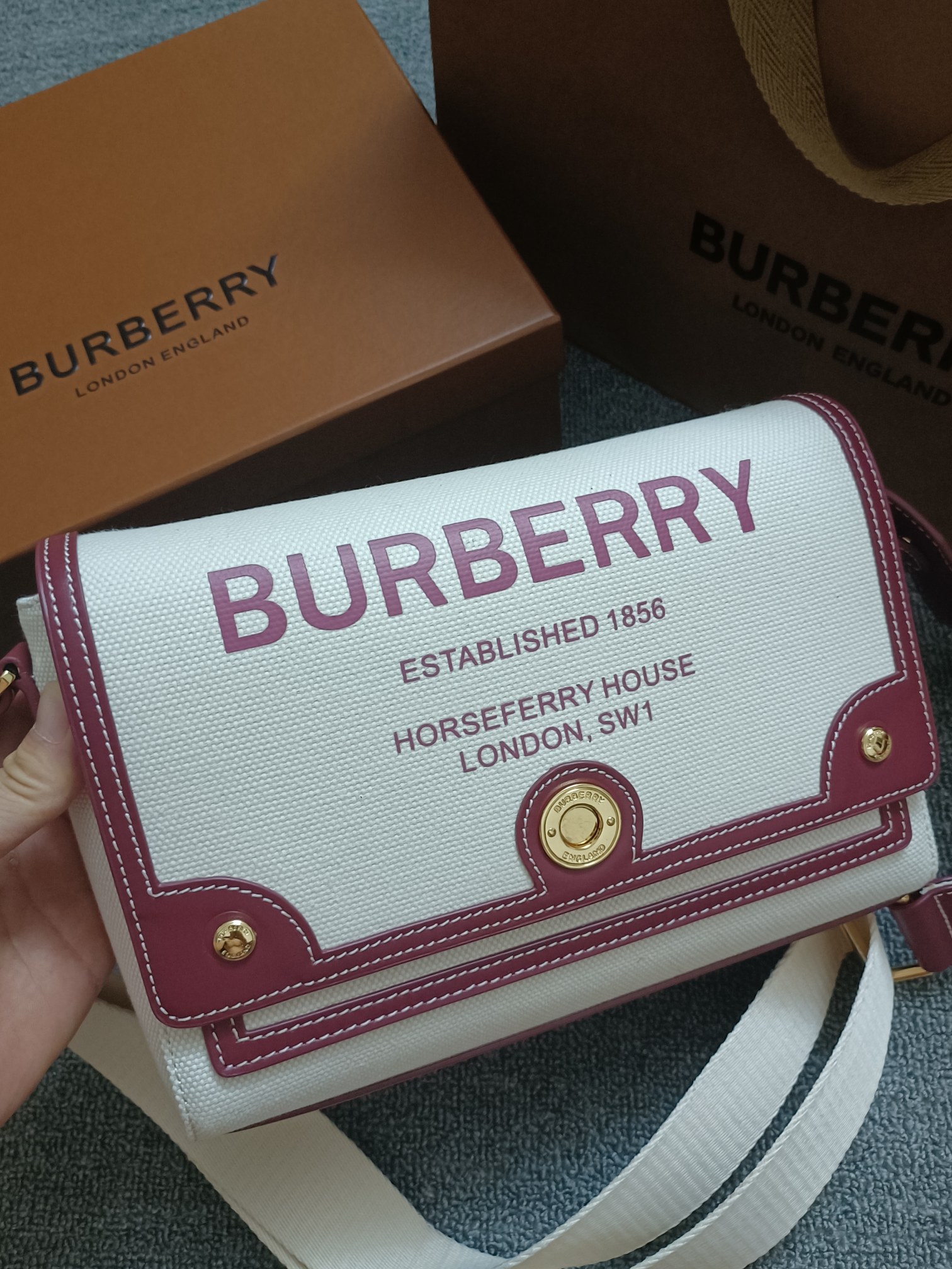 Burberry - Check - Check Leather Backpack - Image 4
