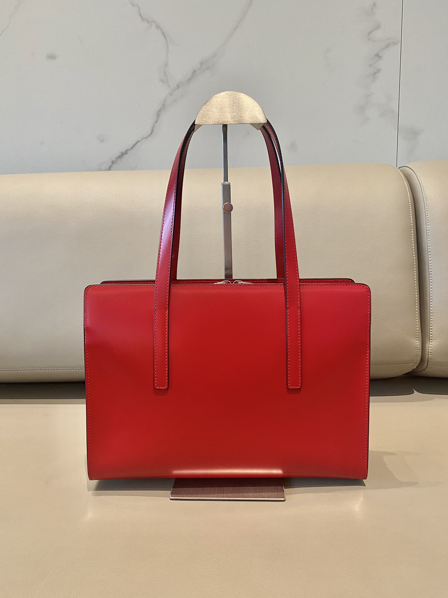 Prada - Re-Edition 1995 - Re-Edition 1995 Brushed Leather Medium Handbag - Image 4