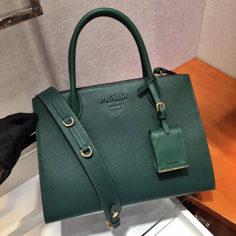 Prada - Monochrome - Medium Saffiano Leather Prada Monochrome Bag - Image 2