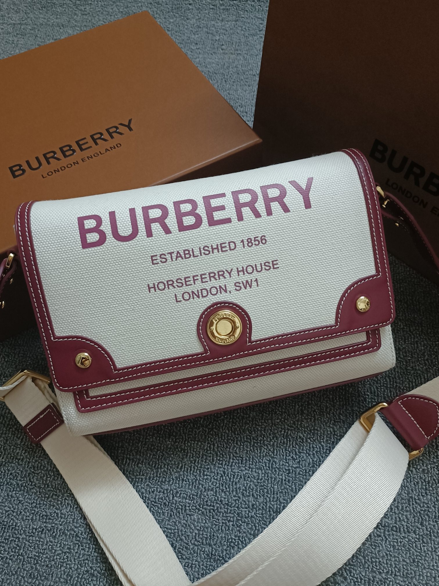Burberry - Check - Check Leather Backpack - Image 2