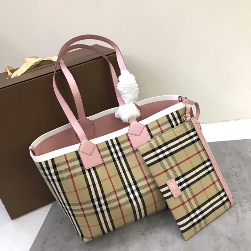 Burberry - Check - Check Canvas Tote Bag - Image 2