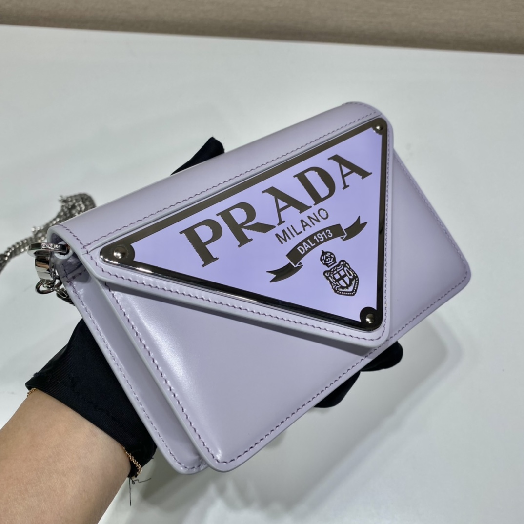 Prada - Brushed Leather - Brushed Leather Shoulder Bag - Image 2