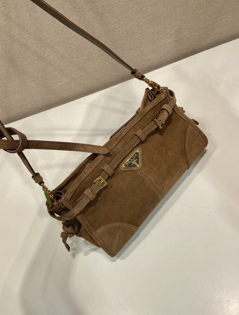 Prada - LuxSoft - Small LuxSoft Suede Crossbody Bag - Image 3