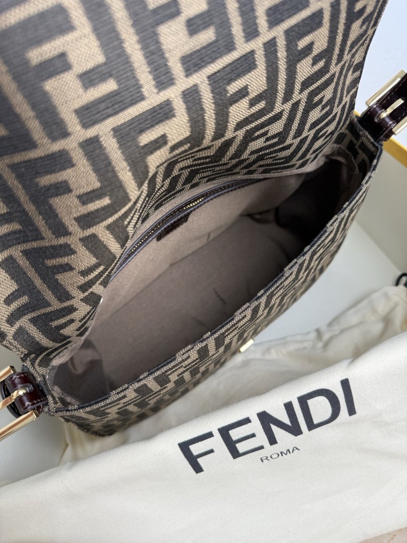 Fendi - Monogram - Monogram Leather Top Handle Shoulder Bag - Image 7