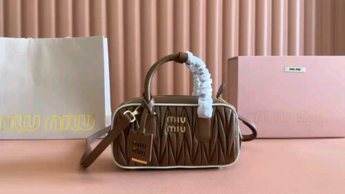 Miu Miu - Matelassé Nappa Leather Bowling Bag